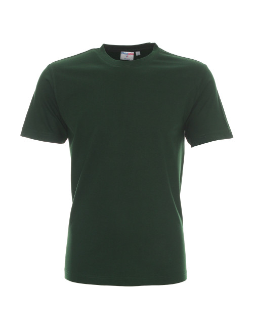 Promostars HEAVY Men`s T-SHIRT 170 BOTTLE GREEN logo embroidery print