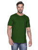 Promostars HEAVY HERREN T-SHIRT 170 BOTTLE GREEN bedrucktes Sticklogo