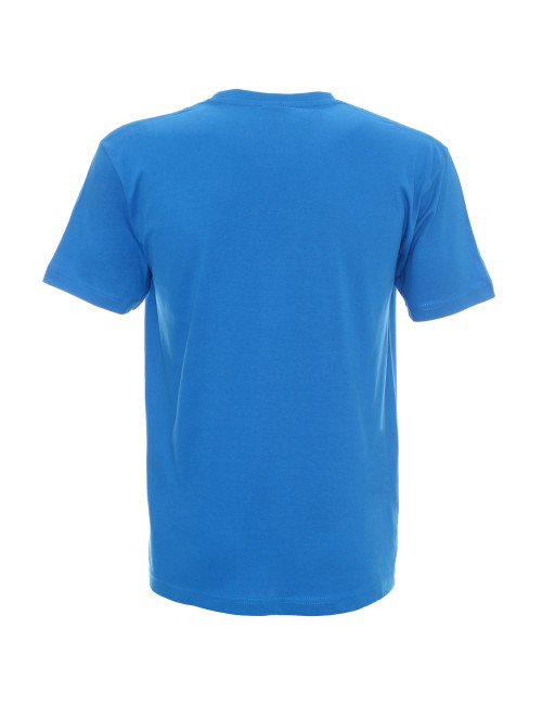 Promostars HEAVY HERREN T-SHIRT 170 BLAU DTF-Druck Siebdruck-Stickerei