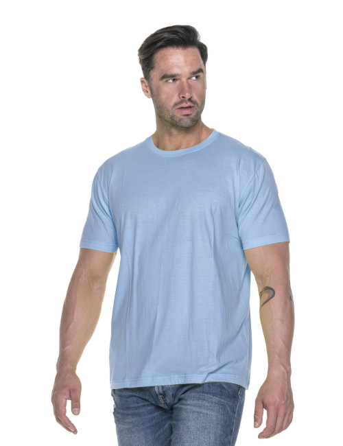 Promostars HEAVY HERREN T-SHIRT 170 BLAU DTG-Druck, Stickerei, Siebdruck