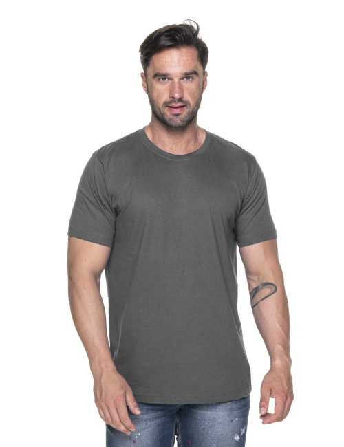 Promostars HEAVY HERREN T-SHIRT 170 GRAU Stickereidruck Siebdruck Logo