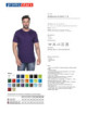 2Schweres Herren-T-Shirt 170 dunkelviolett von Promostars