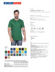 Promostars HEAVY HERREN T-SHIRT 170 GRÜN Logodruck Siebdruckstickerei