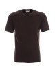 Promostars HEAVY HERREN T-SHIRT 170 DUNKELBRAUN mit aufgesticktem Logo