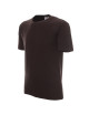 Promostars HEAVY HERREN T-SHIRT 170 DUNKELBRAUN mit aufgesticktem Logo