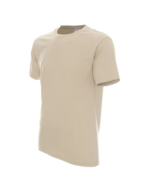 Promostars HEAVY T-SHIRT Men 170 BEIGE print embroidery silkscreen logo