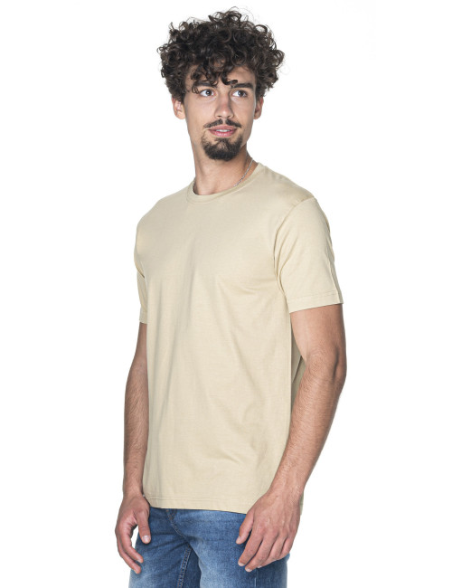 Promostars HEAVY T-SHIRT Men 170 BEIGE print embroidery silkscreen logo