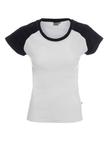 Ladies` cruise women`s t-shirt white/navy Promostars
