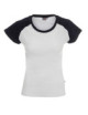 Damen-Kreuzfahrt-Damen-T-Shirt weiß/marineblau Promostars
