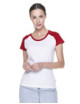 2Damen-Kreuzfahrt-Damen-T-Shirt weiß/rot Promostars