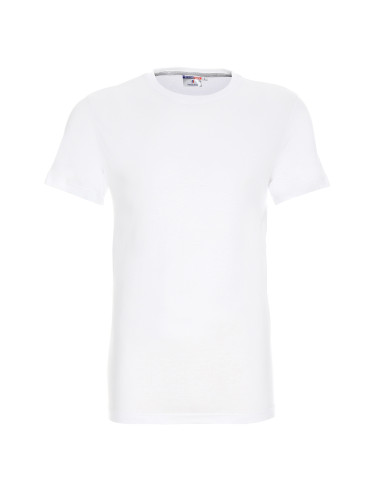 Promostars HEAVY SLIM Men`s T-SHIRT WHITE embroidery screen print logo
