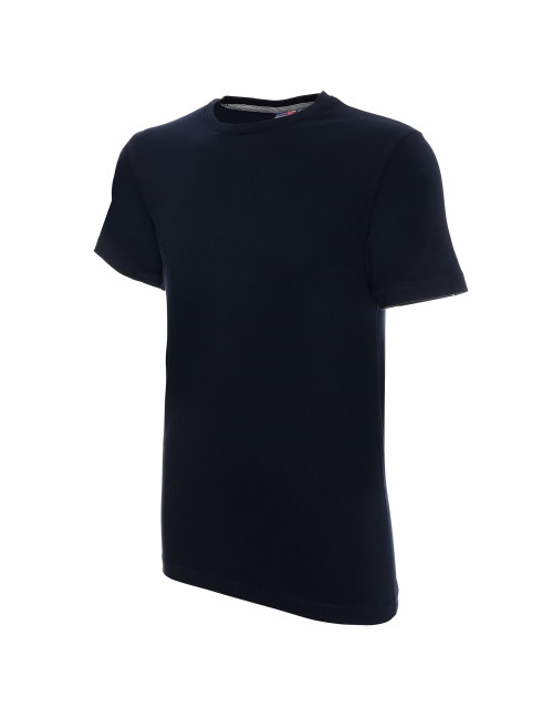 Promostars HEAVY SLIM Men`s T-SHIRT NAVY blue print embroidery silkscreen