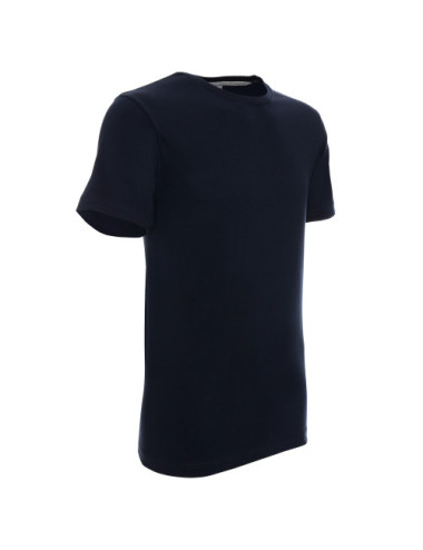 Schweres, schmales Herren-T-Shirt, marineblau von Promostars