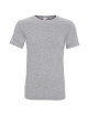 Promostars HEAVY SLIM HERREN T-SHIRT HELLGRAU MELANGE mit Druckstickerei