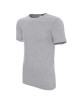 Promostars HEAVY SLIM HERREN T-SHIRT HELLGRAU MELANGE mit Druckstickerei