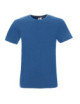 Heavy slim koszulka męska niebieski melanż Promostars