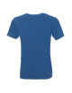 Promostars HEAVY SLIM Men`s T-SHIRT BLUE MELANGE printed logo embroidery