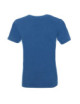 2Schweres, schmal geschnittenes Herren-T-Shirt, blau meliert von Promostars