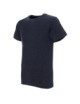 2Schweres, schmales Herren-T-Shirt, Stahl- und Blaumelange, Promostars