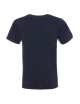 Promostars HEAVY SLIM HERREN-T-SHIRT, STAHLBLAU MELANGE-Stickerei
