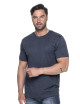 Promostars HEAVY SLIM Men`s T-SHIRT STEEL-BLUE MELANGE embroidery