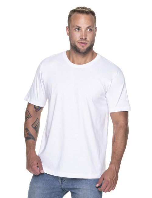 Promostars PREMIUM Herren T-SHIRT WEISS DTG-Druck, Siebdruck, Sticklogo