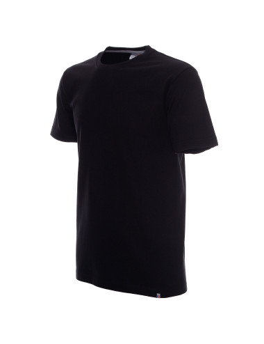 Promostars PREMIUM Men`s T-SHIRT BLACK embroidery logo print silkscreen