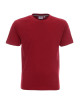 Promostars PREMIUM HERREN-T-SHIRT DUNKELROT mit aufgesticktem DTG-Logo