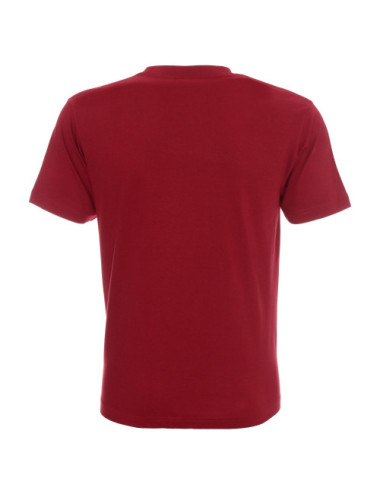 Premium men`s t-shirt dark red Promostars