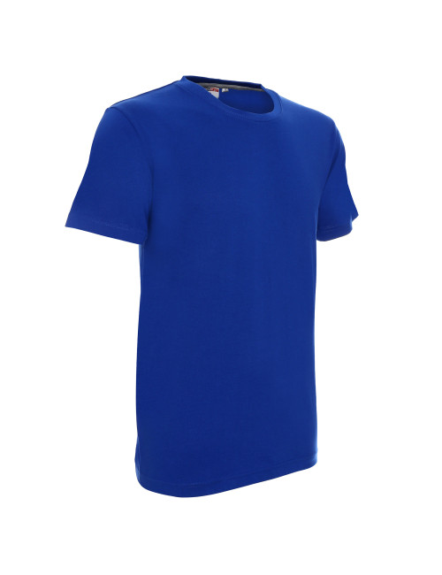 Promostars PREMIUM Men`s T-SHIRT CORNFLOWER print logo embroidery silkscreen