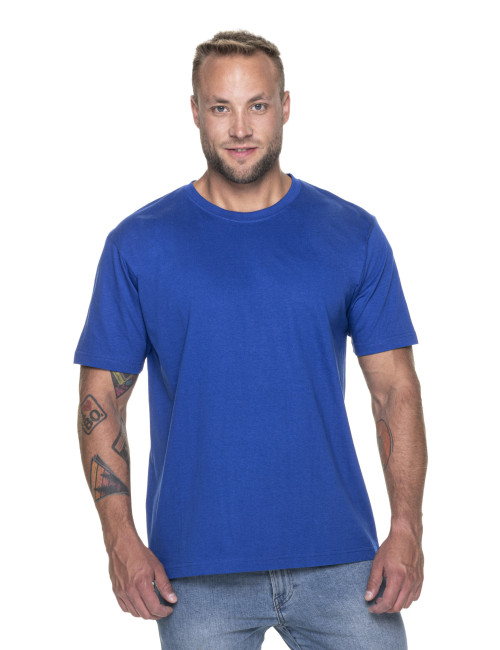 Promostars PREMIUM Men`s T-SHIRT CORNFLOWER print logo embroidery silkscreen