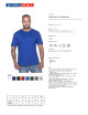 Promostars PREMIUM Men`s T-SHIRT CORNFLOWER print logo embroidery silkscreen
