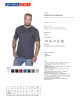 Promostars PREMIUM HERREN-T-SHIRT DUNKELGRAU MELANGE mit aufgesticktem Logo