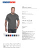 Promostars men`s t-shirt PREMIUM GRAY under the logo for companies, embroidery print