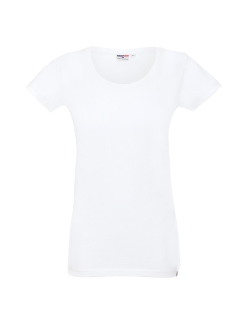 Ladies` premium women`s t-shirt white Promostars