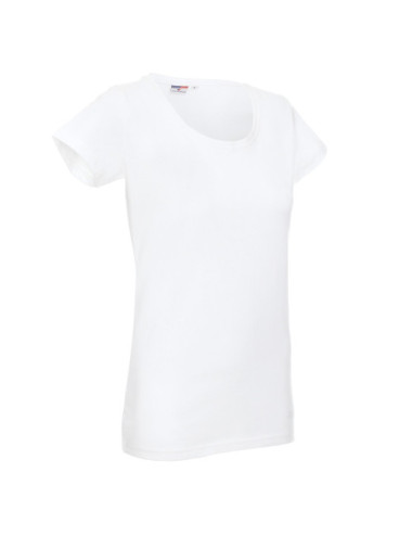 Damen Premium Damen T-Shirt weiß Promostars