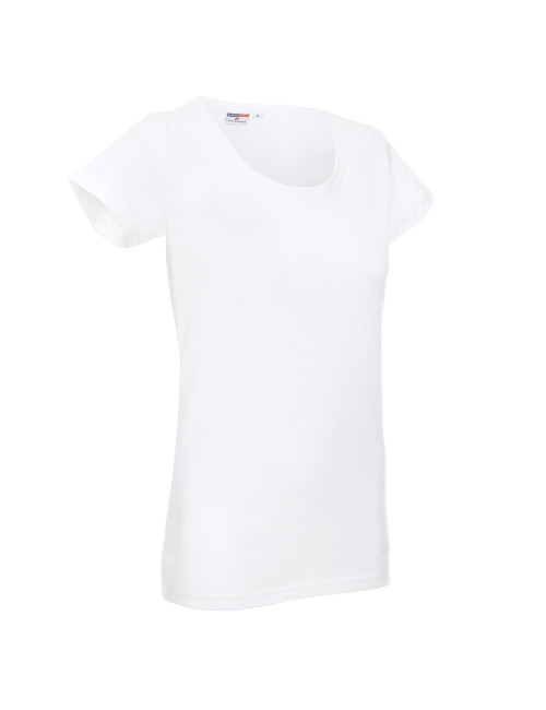Promostars LADIES` PREMIUM T-SHIRT Women`s WHITE print embroidery silkscreen