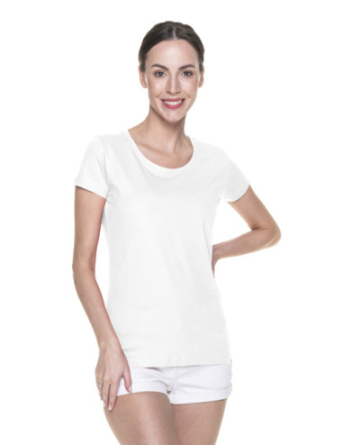 Damen Premium Damen T-Shirt weiß Promostars