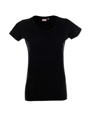 Promostars LADIES` PREMIUM T-SHIRT Women`s BLACK logo print for companies