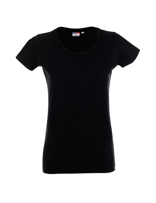 Promostars LADIES` PREMIUM T-SHIRT Women`s BLACK logo print for companies