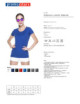 2Damen Premium Damen T-Shirt kornblumenblau Promostars