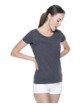 2Damen Premium Damen T-Shirt Dunkelgrau Melange Promostars