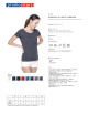 Promostars LADIES` PREMIUM Damen T-SHIRT DARK GREY MELANGE Stickerei