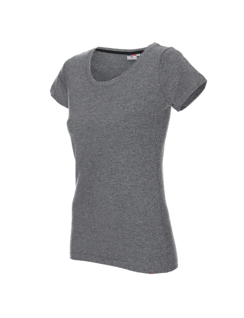 Promostars LADIES` PREMIUM Damen-T-Shirt mit PEPPER-Aufdruck und Logo-Stickerei