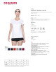 Crimson cut koszulka damska LADIES' PREMIUM PLUS BIAŁY z logo firmowym
