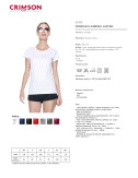 2Women`s t-shirt ladies` premium plus white Crimson Cut