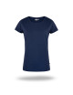 Purpur geschnittenes Damen-T-Shirt LADIES` PREMIUM PLUS NAVY BLUE mit Logo-Stickerei