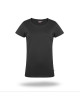 Crimson cut women`s t-shirt LADIES` PREMIUM PLUS BLACK with embroidery, print
