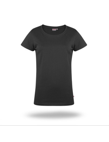 Premium Plus schwarzes Crimson Cut T-Shirt für Damen