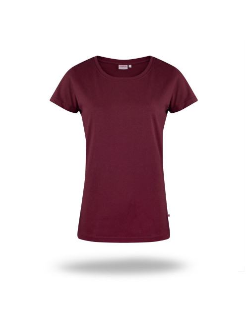 Women`s t-shirt ladies` premium plus wine red Crimson Cut